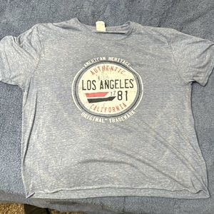 Los Angeles vintage T-shirt purchased at Los Angeles international airport LAX